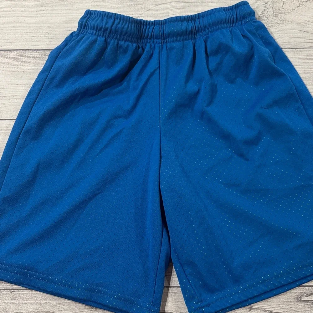 BCG Boys Bright Blue Mesh Athletic Shorts
